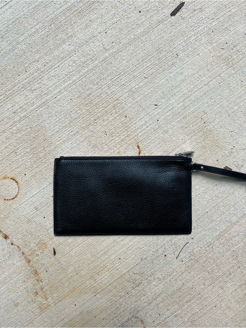 Michael Kors Black Pebbled Leather Eyelet Wristlet Pouch - Picture 3 of 5